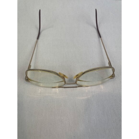 Kenmark Comfort Flex CHARLIE Eyeglass Frames Gold Wire Rim - Picture 8 of 10